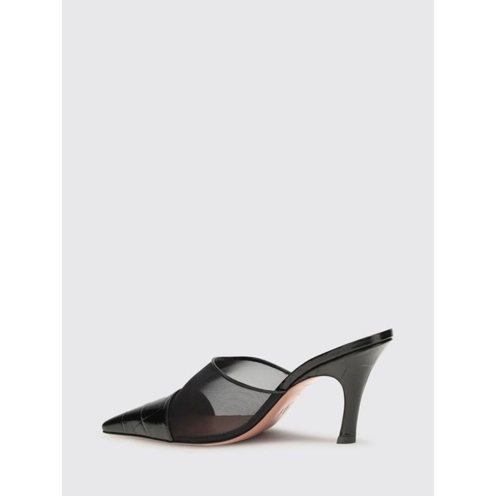 Amina Muaddi Shoes Woman Black - Picture 3 of 3